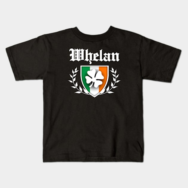 Whelan Shamrock Crest Kids T-Shirt by robotface